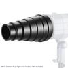 Neewer Conical Snoot Aluminum with Honeycomb Grid and 5 Color Gel Compatible with Bowens Mount Studio Strobe Monolights and Photography Kit, Large,