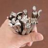 20pc/set DIY Leather Stamping Carving Tool, Various Shapes for Leather Printing Punching Set, Manual Leather Craftsmanship Tool