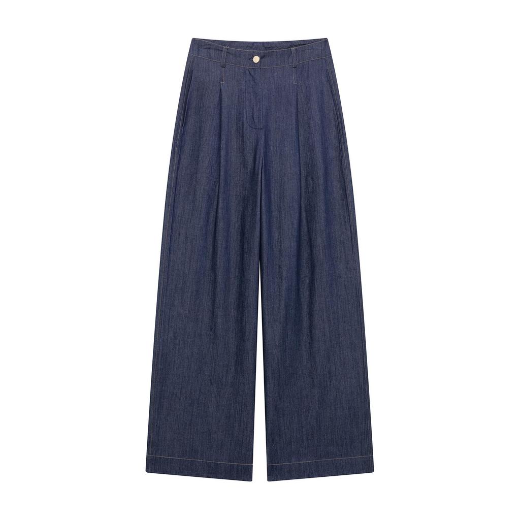 2025 Women's Spring Color-Block Jacket and Wide-Leg Pants Set