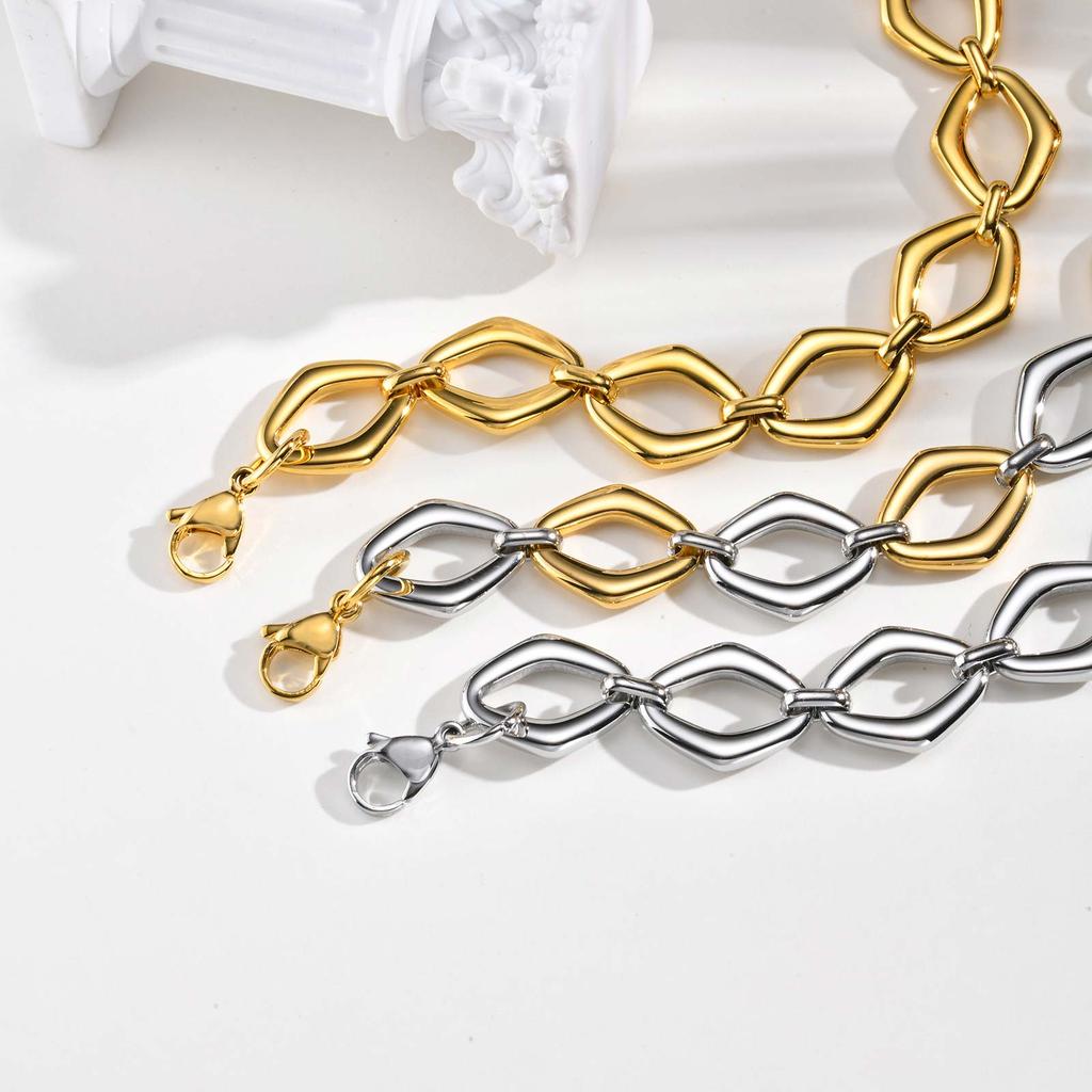 High Quality Hollow Geometric Bracelet for Women,Gold Plated Stainless Steel Bracelets,Unique Jewelry Gifts
