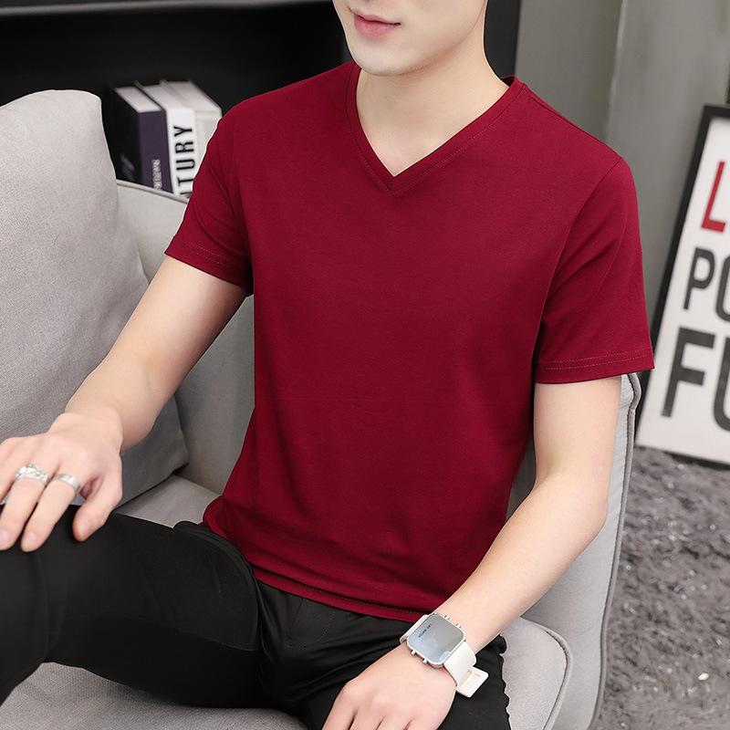 Middle-Aged & Young Summer Short Sleevetv Men s Slim Fit M