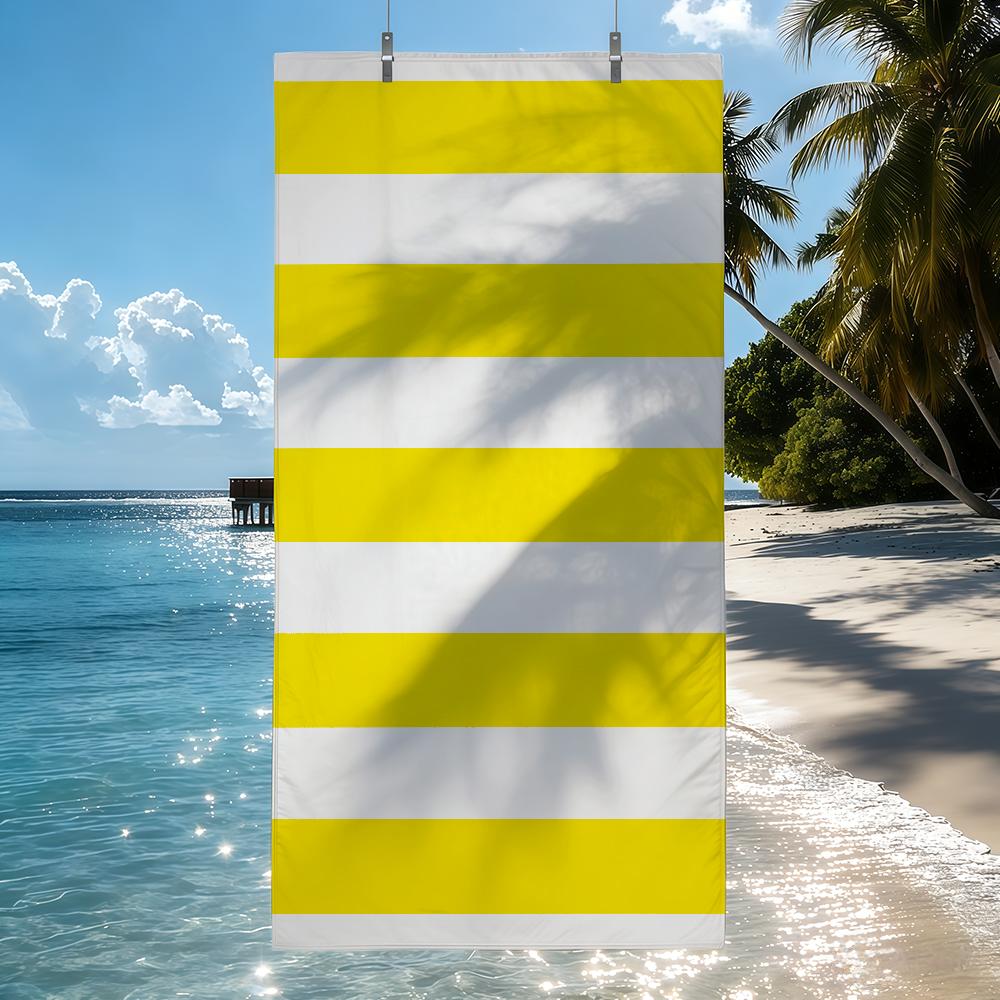 Modische bunte gestreifte Handtücher Schnell trocknende Strandtücher sind geeignet für Schwimmbäder Camping Yoga und das Fitnessstudio