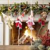1/4 STÜCKE Weihnachtsdekoration Weihnachtsmann Kletterseil Anhänger Harz Ältere Puppe Anhänger Kletterseil Älterer Anhänger