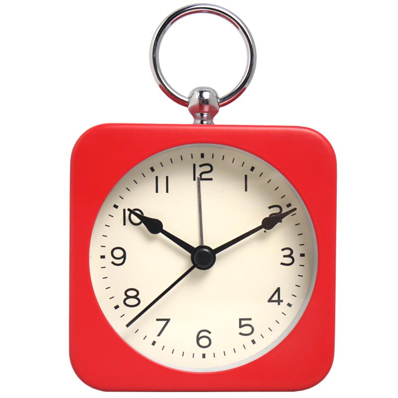1PC Metal Ring Snooze Alarm Clock; One Click Snooze for 5 Minutes or Backlight; Used for Bedroom Headboard Decoration
