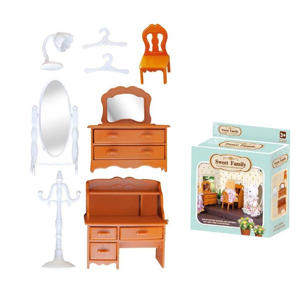 For Children Bathroom Dollhouse Furniture Kitchen Cooking Toy Pretend Play Toy Miniature Furniture