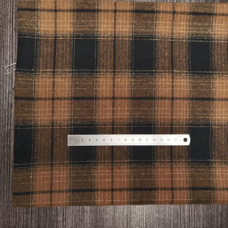 Children's Twill Plaid Flannel Shirt Fabric - Yarn Dyed, Brushed Cotton