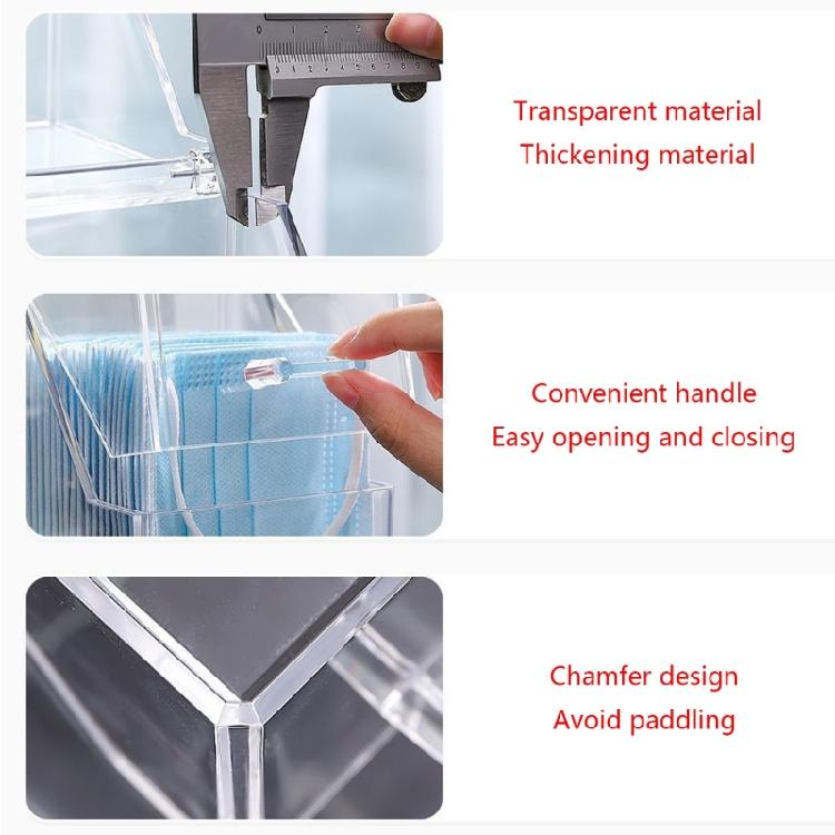 Mask Storage Box Wet Tissue Box Baby Wipes Dispenser Holder Household Dust-proof