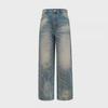 Men's Niche Straight-Leg Loose Jeans, Casual Spring 2024 Trend