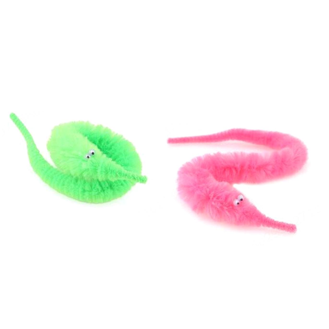 

Волшебный извилистый нечеткий червь, 2 шт., подвижный морской конек, детская игрушка-трюк 2PCS зелёный/розовый