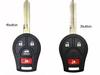 Silicone Rubber Car Key Case For Nissan Maxima Altima Sentra Versa  4 Buttons Smart Key Shell Cover