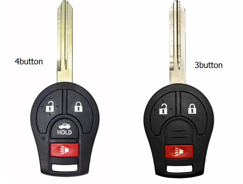 Silicone Rubber Car Key Case For Nissan Maxima Altima Sentra Versa 4 Buttons Smart Key Shell Cover