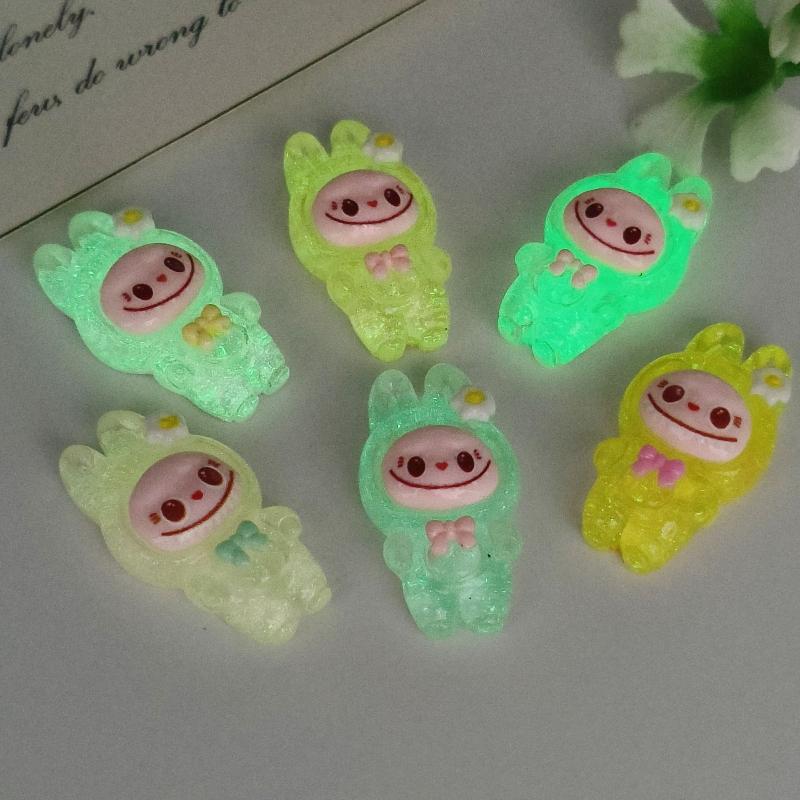 10pcs Resin Cartoon Animal Pendant, DIY Jewelry Making Earrings, Necklaces, Keychains, Jewelry Accessories