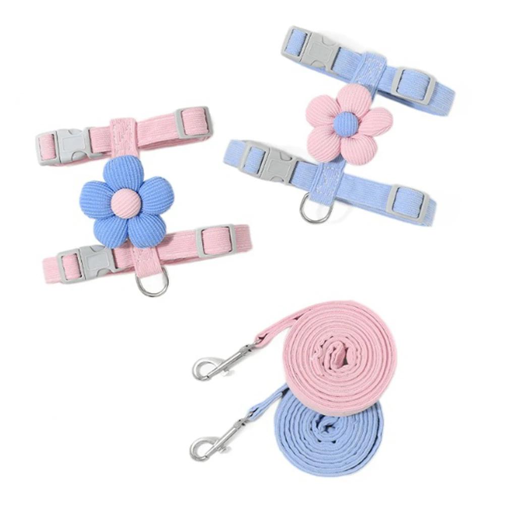 Cat Leash Anti Stripping Outgoing Special Cat Walking Vest Type Chest Strap Small Dog Dog Anti Running Cat Leash Outdoor Walking