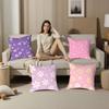 Romantic Daisy Print Spring Pillow Case Plush Fabric Soft Double Sided Print Home Sofa High Quality Cushion Cover Throw