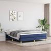 3120628 vidaXL Spring Bed Base Blue 160x200 Cm Fabric
