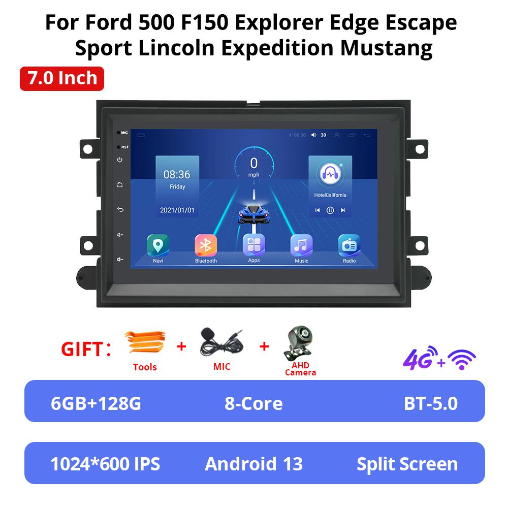 NAVIGUIDE 7'' Android Carplay Car Multimeida Player For Ford F150 Explorer Edge Escape Sport Lincoln Expedition Mustang NO DVD