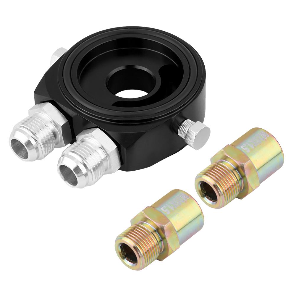Diyelecs Unisex M20 X 1.5 Aluminum Oil Filter Cooler Sandwich Plate Adapter 1 8 Npt Oil Cooler Kit