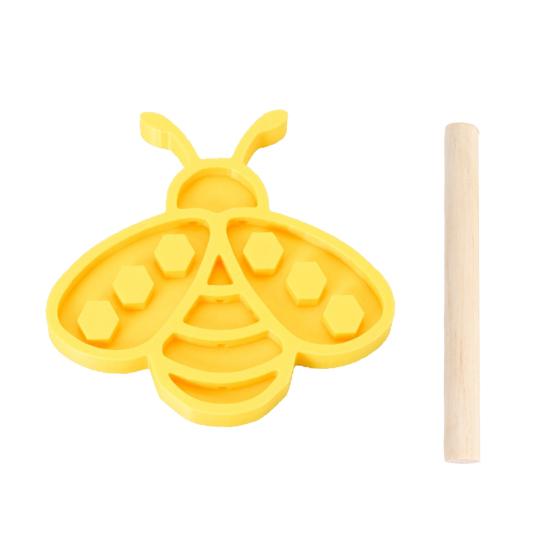 Bee Watering Station Insect Water Feeder Cup Butterfly Feeder with Wooden Stake Bee or Ladybug Shape Drinking Station for Garden Pollinators