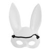 Halloween Bunny Mask Half Face Rozkošný králičí cosplay maska ​​jako doplněk pro párty potřeby