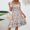 Women's Long Dress Maxi Dress Casual Dress Chiffon Dresses Swing Dress Casual Mature Outdoor Daily Date Ruffled Short Sleeve V-neck Dress
