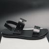 New Men Fashion Beach Sandals Black Flat Heel Casual Comfortable Sandals Men Outdoor Travel High Quality Sandals Size 38-45