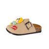 Kids' 2025 Shin-chan Cartoon Thick-soled Birkenstock Shoes – Non-slip, Retro, Closed-toe Slippers for Boys & Girls