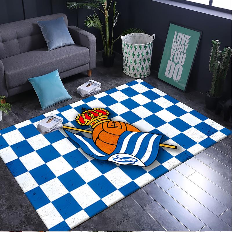 1PC rug Crown And Soccer Ball Sociedad Carpet, Chair Rug,Area Rug for Office Bedroom living rooms bedroom, Doormat decor Christmas fan gifts