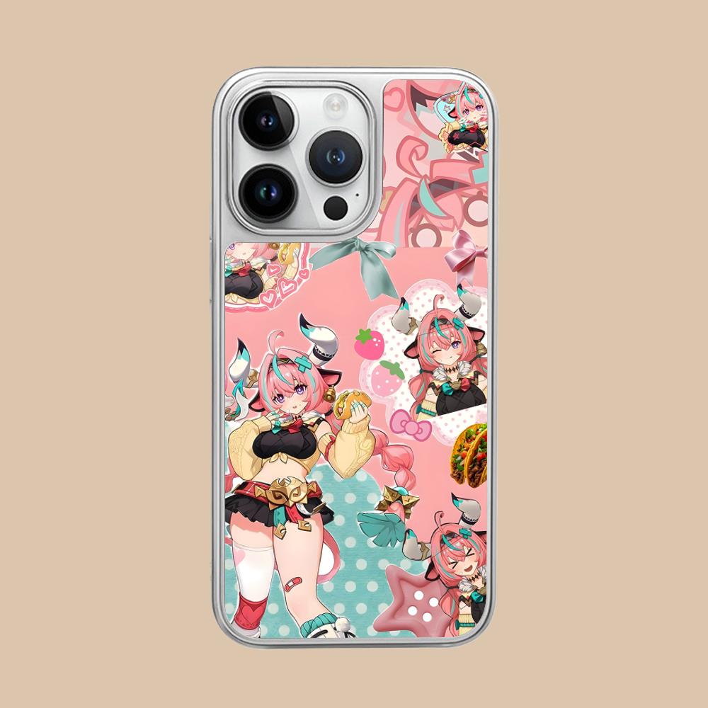 

Game GI Varesa Silver Plating Mobile Phone Case for iPhone 17 16 15 14 13 12 11 Air Pro Max Plus Colorful Cover iPhone 11