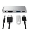 USB Cables Hubs & Adapters 4 In 1 Multi Function For Ipad Pro Hub Type C To Hdmiauxusbpd Adapter 3.5Mm Headphone Jack Pd Charging Converter