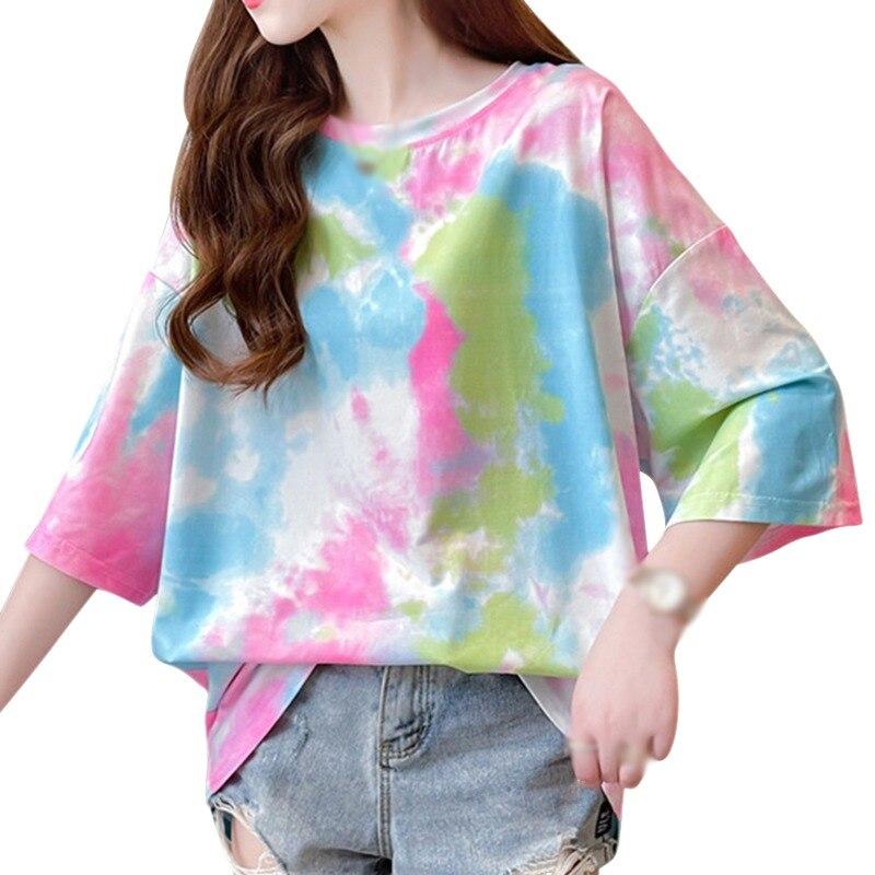 red tie dye shirt womens