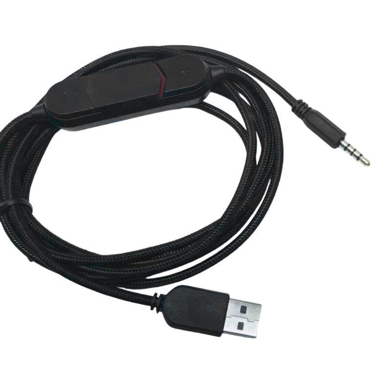 Plugs Play USB Sound Card 3.5mm Auxiliary Cable With Noise Reductions For Gaming Headsets PC Laptop Mobile Phones
