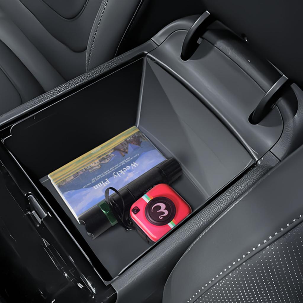 Center Console Organizer Tray Double-Layer For 2025 Hyundai Tucson Limited Armrest Storage Box Interior Car Center Console Box