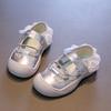 Kids Sports Sandals, Mesh Closed-Toe Sandals for Girls, Summer Single Mesh Soft Sole Princess Shoes for Toddler Little Girls