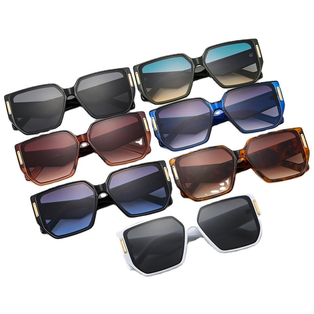 New Fashion Popular Trendy Oversized Black Women Sunglasses Big Frame Square Uv400 Sun Glasses Sunglasses Custom Logo