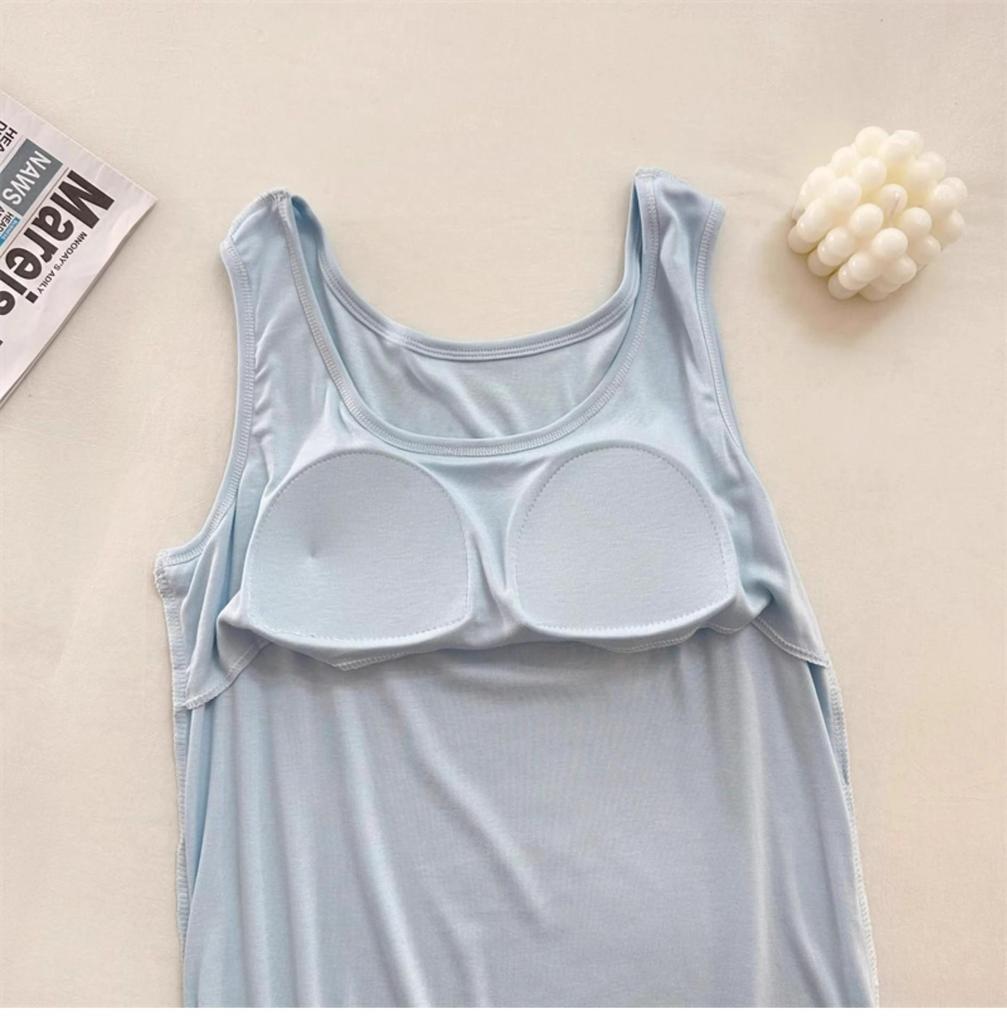 Women's Summer Padded Strappy Camisole and Pants Pajama Set - Imitation Cotton Cloud Lapel