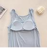 Women's Summer Padded Strappy Camisole and Pants Pajama Set - Imitation Cotton Cloud Lapel