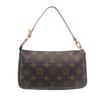 Used Monogram Pochette Accessoires M40712 Canvas Brown Authentic 1210