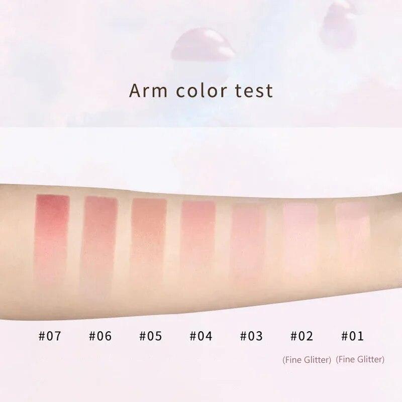 Girl Blush Peach Milk Pink Cream Makeup Rouge Palette Cheek Contour Powder Cosmetics Blusher Cream Makeup Rouge Cheek Tint Blush