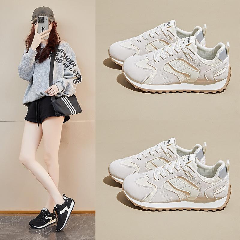 Casual Dad Sneakers for Women Comfortable Chunky Platform Running Shoes Non-Slip Lace-Up Breathable Walking Shoes Women's Workout Tennis Sneakers