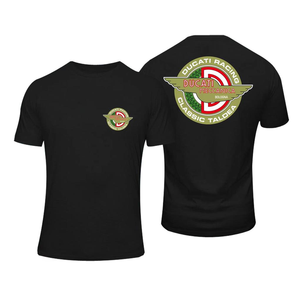 Summer 2026 New Motorcycle Style Unisexs TShirt Fashion Hot Sale Unisexs And Unisexs Same Round Neck Printed Cotton TShirt