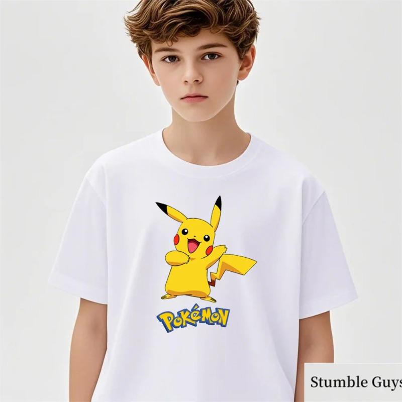 Miyazaki Hayao Totoro Printed T-shirt for Children's Summer Casual Candy Color Pure Cotton Top Fashion Casual Children's T-shirt