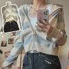 VAYLA Striped Knitted Cropped Sweater Cardigan Women Autumn Long Sleeve Hooded Zipper Short Streetwear Knitwear Sweaters Y2K Crop Tops