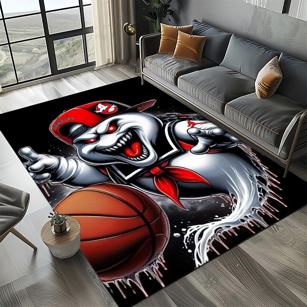 27 Style New G-Ghostbusters Horror Movie Cartoon Carpet Rug for Living Room Bedroom Home Sofa Decoration,Non-slip Floor Mat