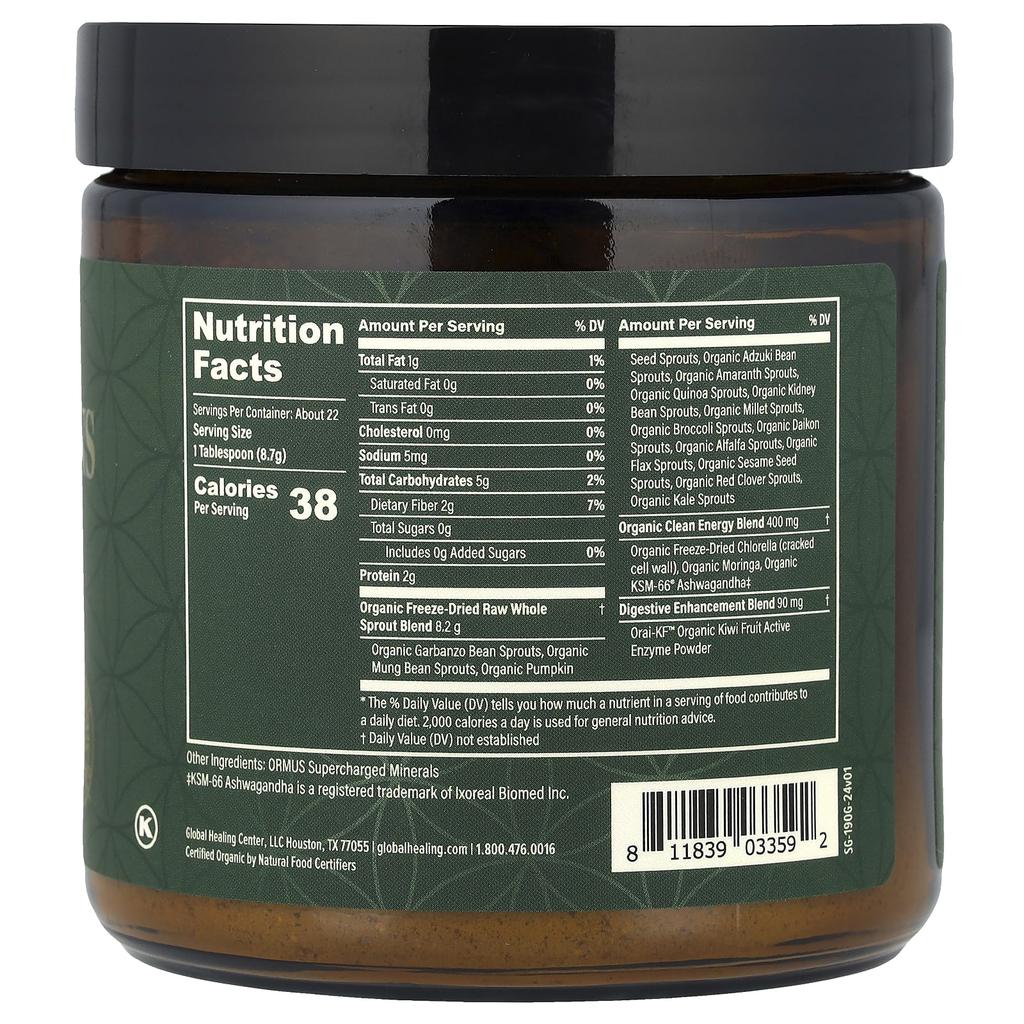 Organic Super Greens, 190G(6.7Oz)