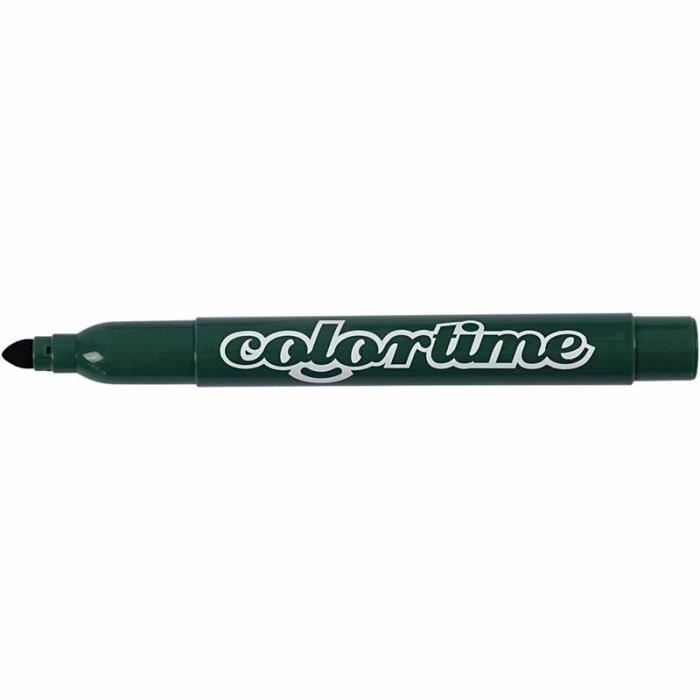 Markers - COLORTIME - Ref 37358 - Bright Colors - Dry Quickly - Ventilated Caps