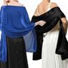 Fashion Soft Chiffon Women Chiffon Shawl Wraps Lightweight Elegant Wedding Party Shawl Long Evening Shawl Lady