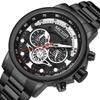 MEGIR 48MM Big Dial Men Watch Luxury Stainless Steel Waterproof Luminous Quartz Chronograph Sport Wristwatch Male Clock Reloj Hombre 2223