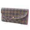 LOUIS VUITTON Portefeiulle Kaisa Purse N61221 Slys Brown Damier canvas Women Used