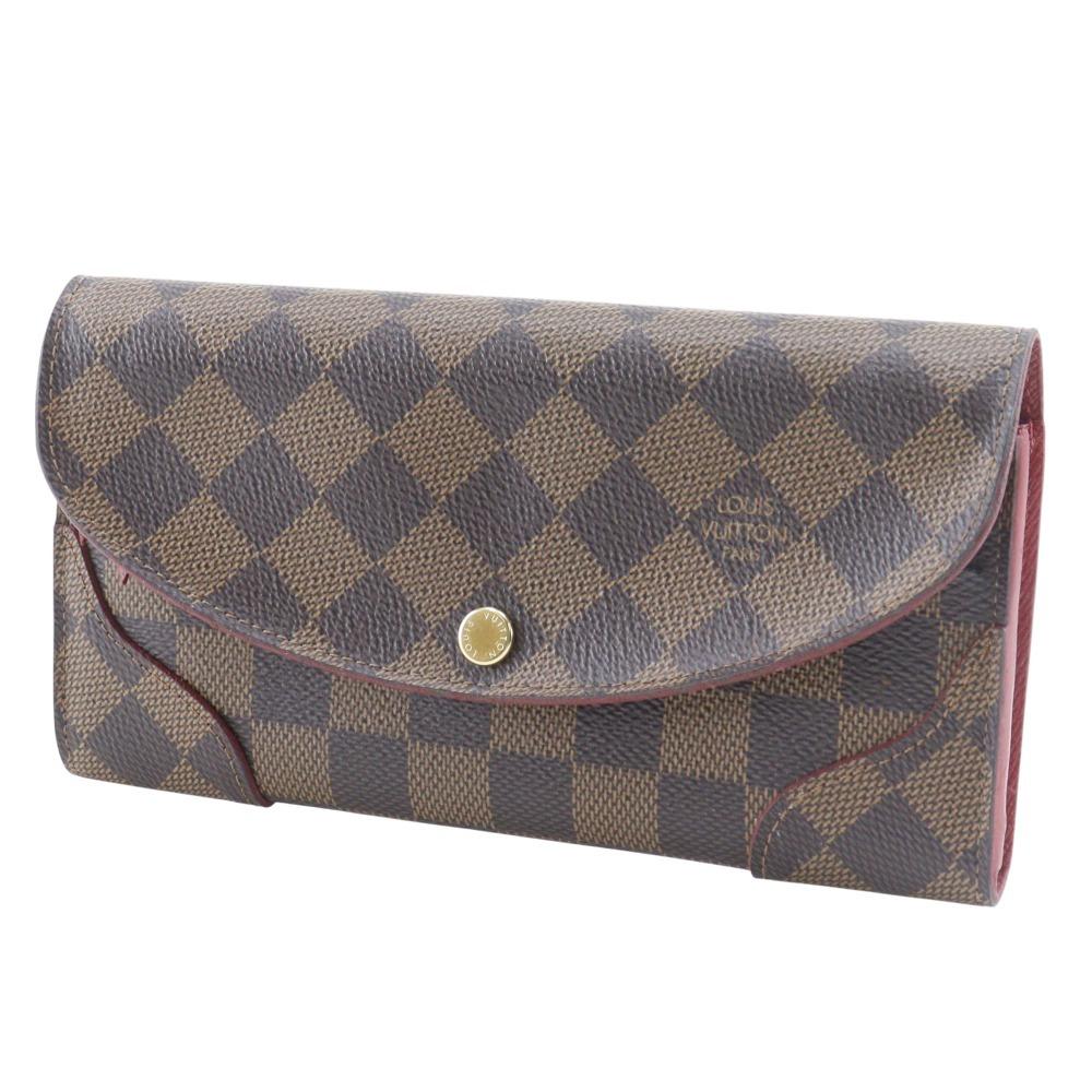 LOUIS VUITTON Portefeiulle Kaisa Purse N61221 Slys Brown Damier canvas Women Used