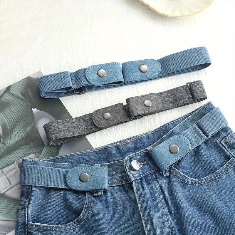 Lnvisible Elastic Lazy Belt Unisex Seamless Elastic Elastic Band Decorative Belt